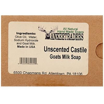 Yankee Traders Handmade Soap, Unscented Castile, 4 Ounce