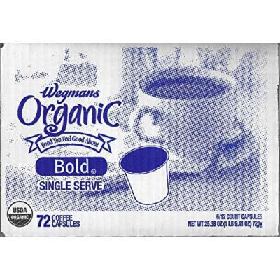 Wegmans Single Serve Coffee Capsules Case of 72 (Organic)