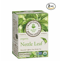 Traditional Medicinals Organic Nettle Leaf Herbal Tea -- 16 Tea Bags Each / Pack of 2