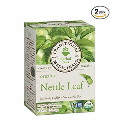 Traditional Medicinals Organic Nettle Leaf Herbal Tea -- 16 Tea Bags Each / Pack of 2