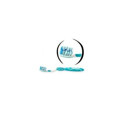 Mentadent White Clean Toothbrush With Whitening Ribbon, Full, Medium 92 ,Colors May Vary