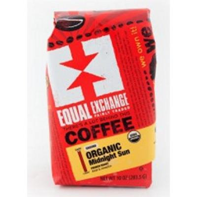 Equal Exchange Organic Coffee, Midnight Sun, Whole Beans, 12 Ounces, 3 PACK