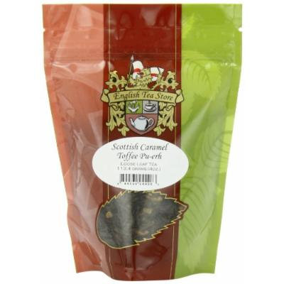 English Tea Store Loose Leaf, Scottish Caramel Toffee Pu-Erh Tea, 4 Ounce