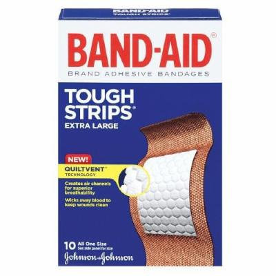 Band-Aid Tough-Strips Bandages, Extra Large 10 ea Pack of 12