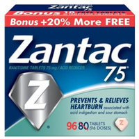 Zantac 75 Regular Strength Tablets, 96 Count