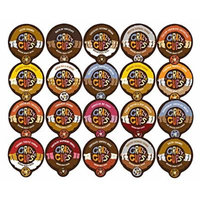 Crazy Cups Flavored Coffee Single Serve for Keurig K Cups Brewer Variety Pack Sampler, 20 Count