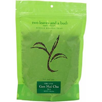 Two Leaves and a Bud Organic Gen Mai Cha Green Tea, 8 Ounce Package