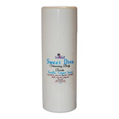 Sweet Diva, Shimmering Vanilla Yogurt Scented Body Powder By Diva Stuff, 7oz