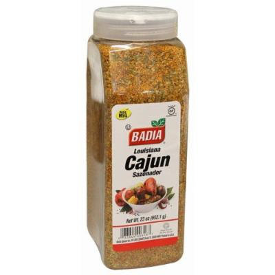 Badia Louisiana Cajun Seasoning Blend powder. Large container 23 oz