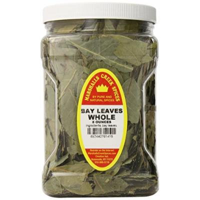 Marshalls Creek Spices Family Size Bay Leaves Whole (Laurel Leaves),8 Ounce