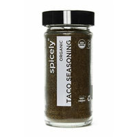 Spicely Organic Taco Seasoning - Glass Jar - Gluten Free - NON GMO - Vegan - Kosher