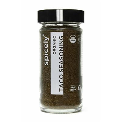 Spicely Organic Taco Seasoning - Glass Jar - Gluten Free - NON GMO - Vegan - Kosher
