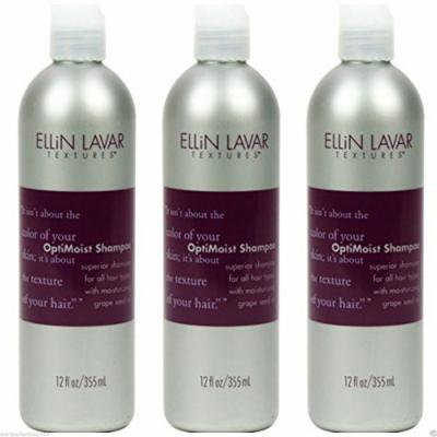 Lot of 3 Ellin Lavar OptiMoist Shampoo 12 fl oz
