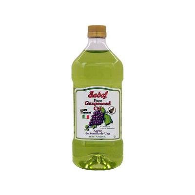 Sadaf, Grapeseed Oil, 100% Pure, 1.00 LTR (Pack of 12)