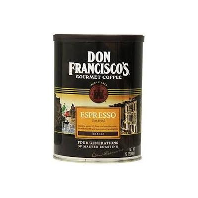 Don Francisco's, Espresso Ground Coffee, 12oz Can (Pack of 2)