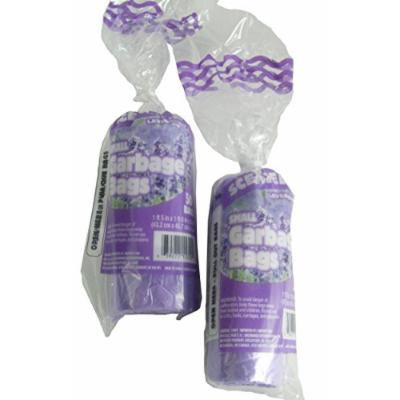 Scented 4 Gallon Garbage Bags - Small Wastebasket Bags - 2 Packs of 50 Bags (Lavender)