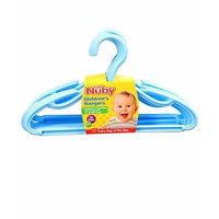 Nuby 10-Pack Children's Hangers - blue, one size