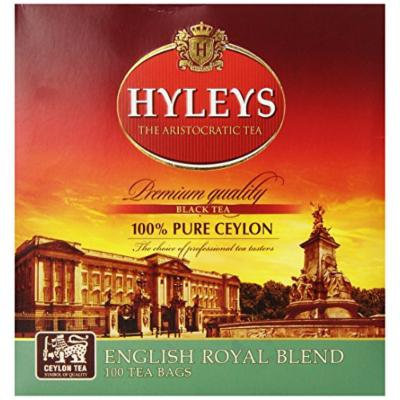 Hyleys Tea English Special Blend Black Tea, 100-Count Bags (Pack of 6)