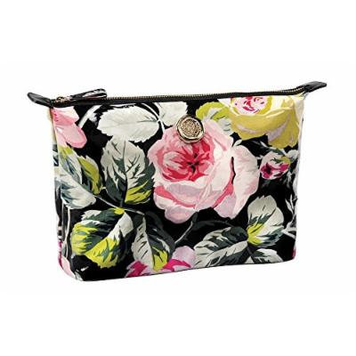 Anna Griffin Large Grace Black Floral Collection Cosmetic Bag