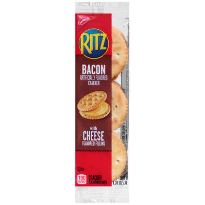 Nabisco RITZ Bacon Crackers with Cheese Filling Cracker Sandwiches