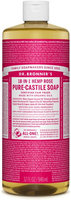 Dr. Bronner's 18-in-1 Hemp Rose Pure - Castile Soap