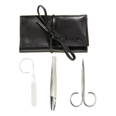 Manicure Tweezer Leather Wallet Set by Rubis