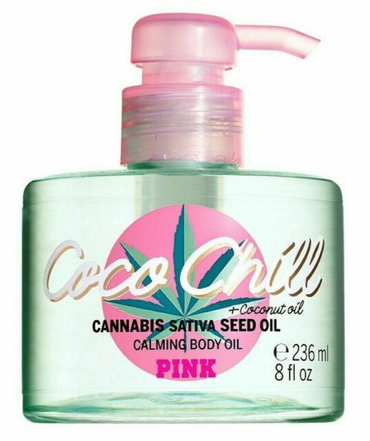 Victoria's Secret Pink Coco Chill Seed Calming Body Oil Coconut