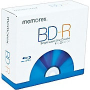 Memorex 4x BD-R Media (5-pack Jewel Cases) 97948