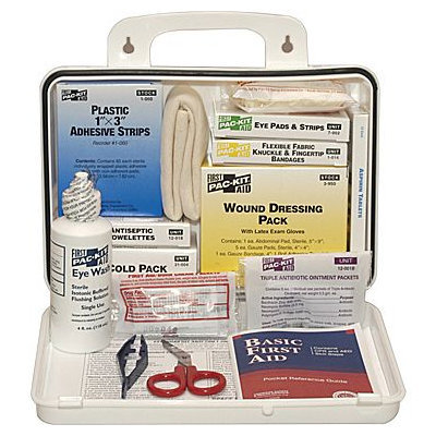 Pac-Kit Weatherproof Plastic 25 Person Industrial First Aid Kit