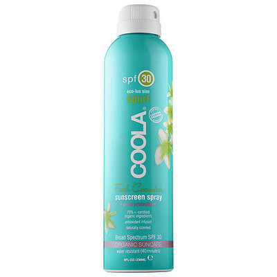COOLA Eco-Lux Sport SPF 50 Fresh Cucumber Organic Sunscreen Spray