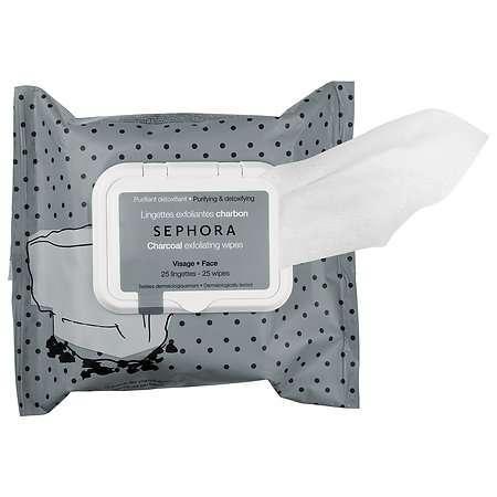 SEPHORA COLLECTION Cleansing & Exfoliating Wipes Charcoal - Purifying & Detoxifying (exfoliating)