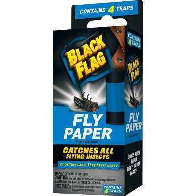 BLACK FLAG 4-Pack Fly Paper HG-11016