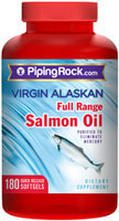 Piping Rock Salmon Oil 1000mg 180 Softgels