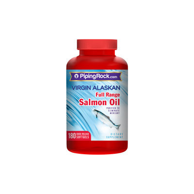 Piping Rock Salmon Oil 1000mg 180 Softgels