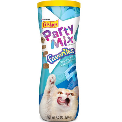 Friskies® Party Mix Favorites Sensational Seafood Flavor Cat Treats