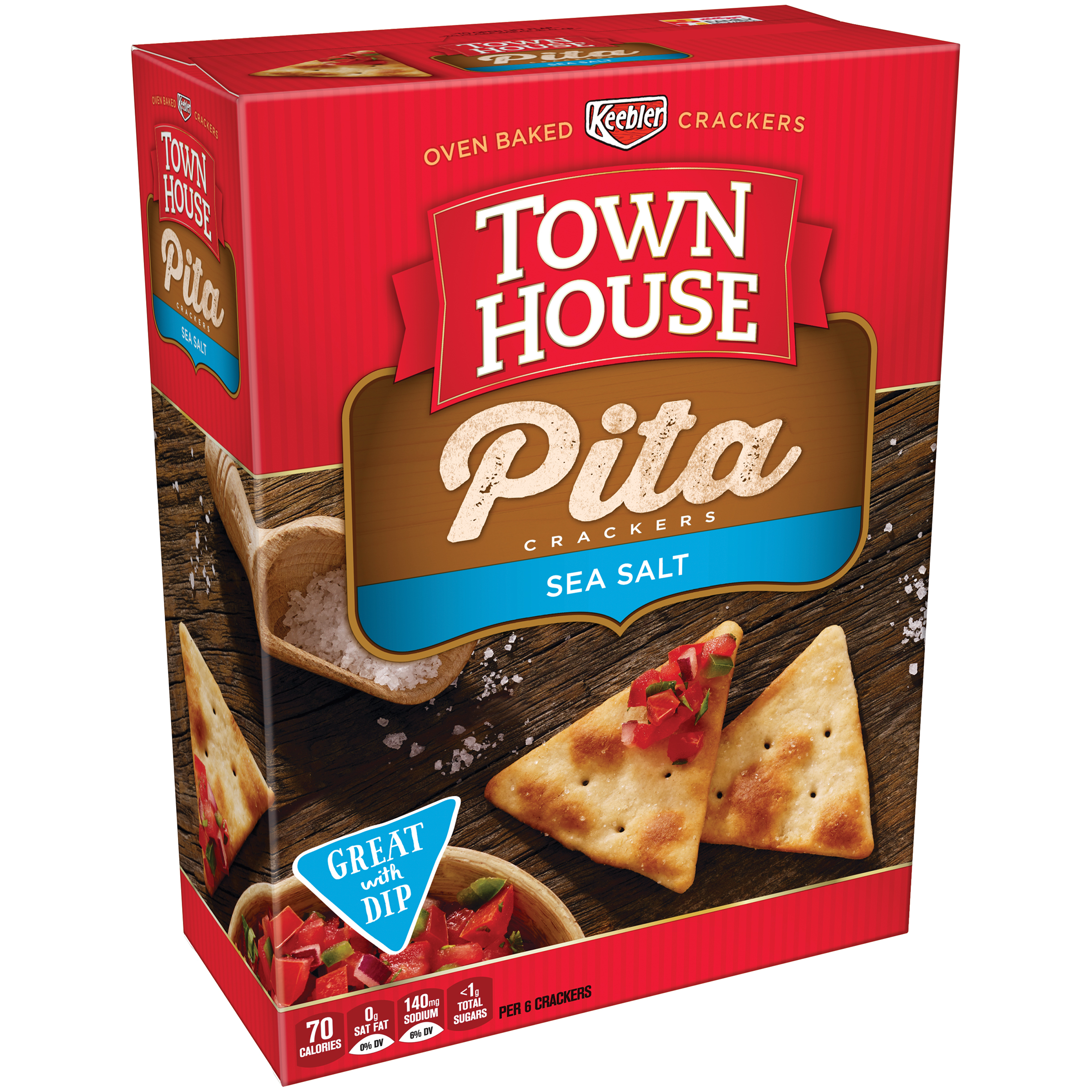 Keebler Town House Pita Sea Salt Crackers