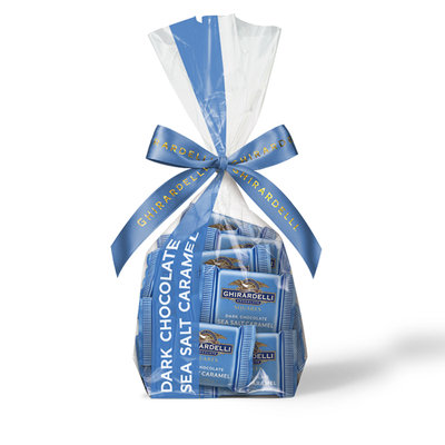 Ghirardelli Dark Chocolate Sea Salt Caramel Squares Gift Bag