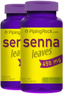 Piping Rock Senna leaves 450 mg 2 Bottles x 100 Capsules