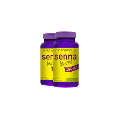 Piping Rock Senna leaves 450 mg 2 Bottles x 100 Capsules