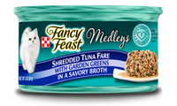 Fancy Feast® Shredded Fare Tuna Wet Cat Food With Garden Greens In A Savory Broth