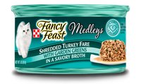 Fancy Feast® Shredded Fare Turkey Wet Cat Food With Garden Greens In A Savory Broth