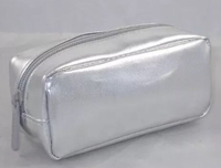 bareMinerals Silver Rectangular Zippered Make-up Bag