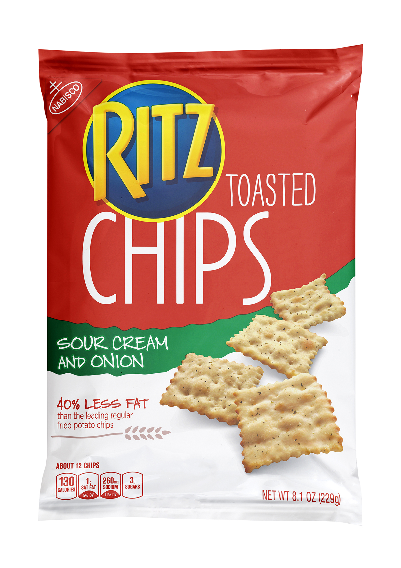 Nabisco RITZ Sour Cream & Onion Toasted Chips