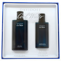 Coty Cool Water by Zino Davidoff for Men - 2 Pc Gift Set 4.2oz EDT Spray, 2.5oz After Shave Splash