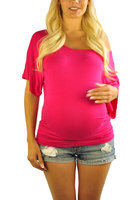 Maternity Cap Sleeve Top - Online Exclusive