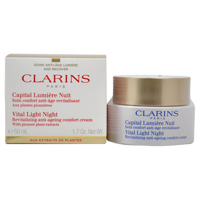 Vital Light Night Revitalizing Anti-Ageing Comfort Cream by Clarins for Unisex - 1.7 oz Cream