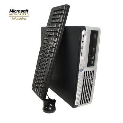 Flush Enterprises Refurbished mini tower desktop DC7700 Core2Duo 1.8GHz 2GB RAM 160GB HDD CDRW/DVD Win7Home