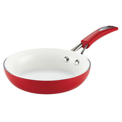 SilverStone Ceramic CXi Nonstick 8-Inch Deep Skillet, Chili Red