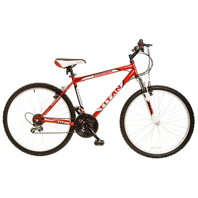 TITAN Pathfinder Men's 18 Speed Mountain Bike with Front Shock