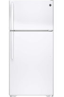 GE White 14.6 Cu. Ft. Top-Freezer Refrigerator